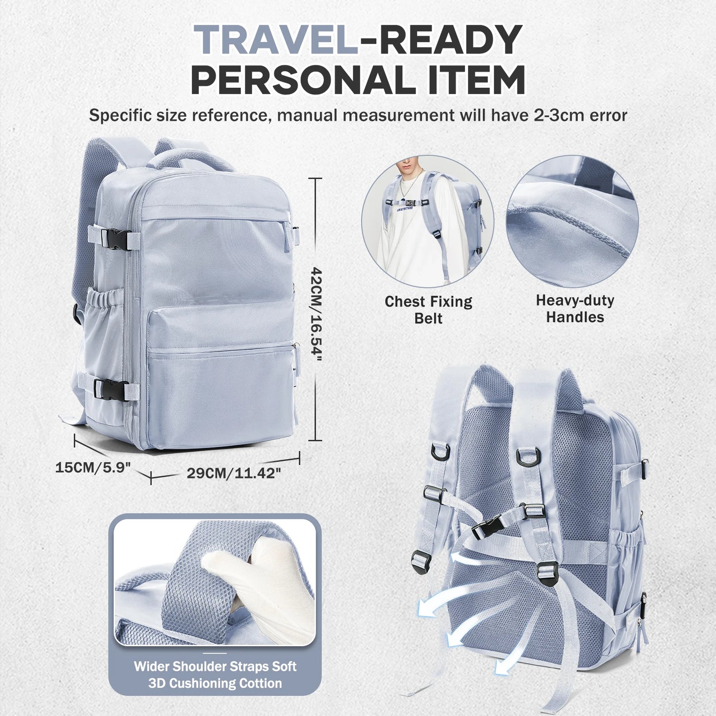 Vacuum Compression Backpack for Travel