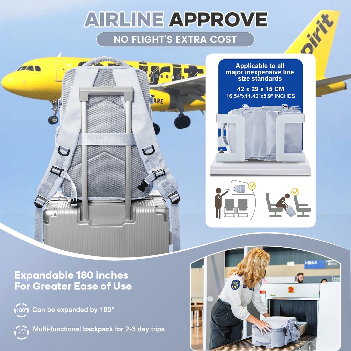 Vacuum Compression Backpack for Travel